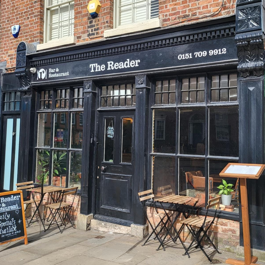 Exterior of The Reader Bar and Restaurant